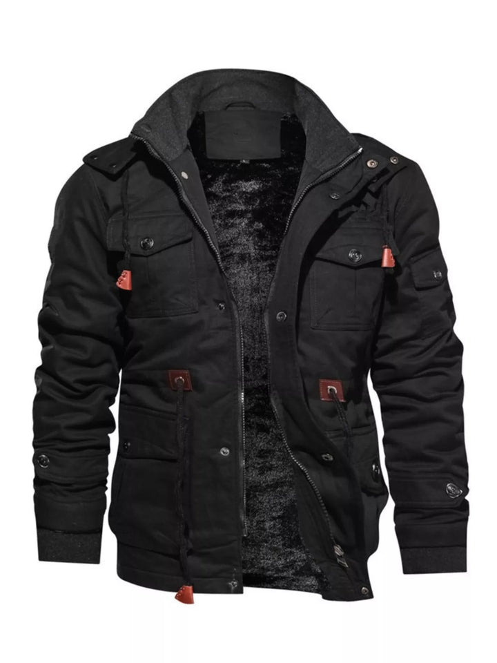 Men's Plus Size Zip Up Warm Winter Coat