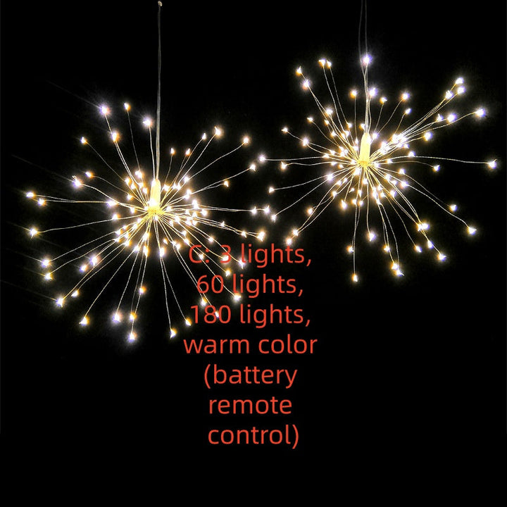 New Solar Firework Light Led Explosion Light Room Starry Decoration Light