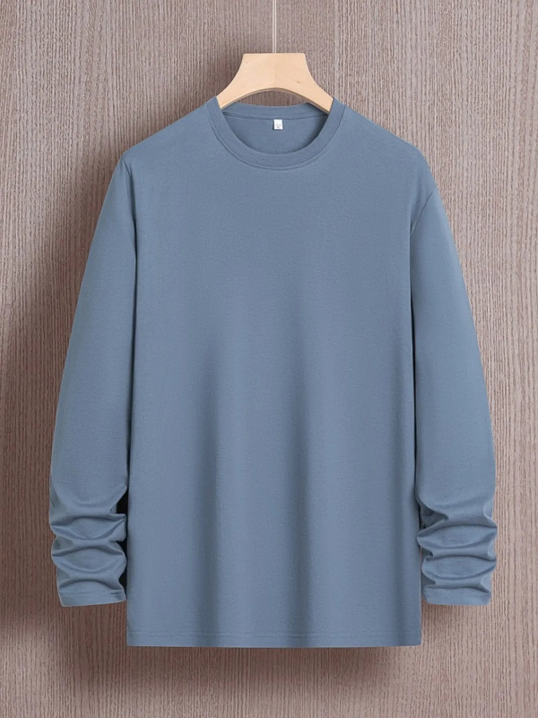 Men's Plus Size Round Neck Long Sleeve T-Shirt
