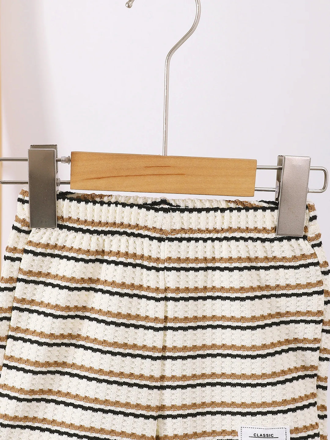 Children's Striped Short Sleeve Polo and Pants Set