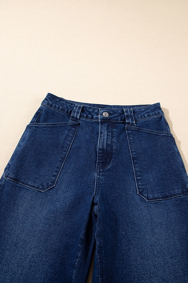 Straight Leg Mid-Rise Shift Jeans