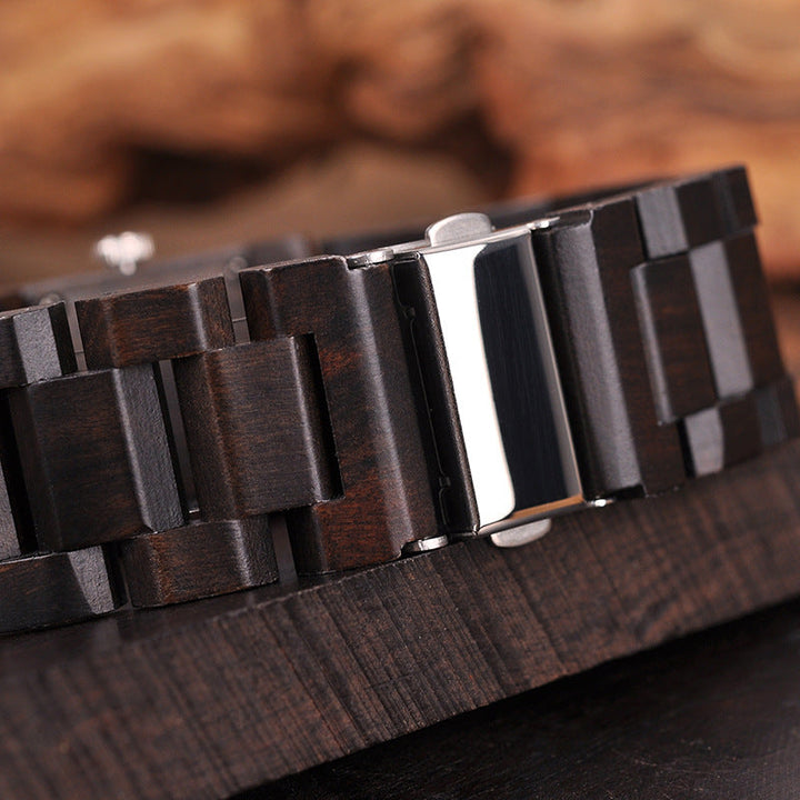 S02 Wooden Decoration Quartz Watch