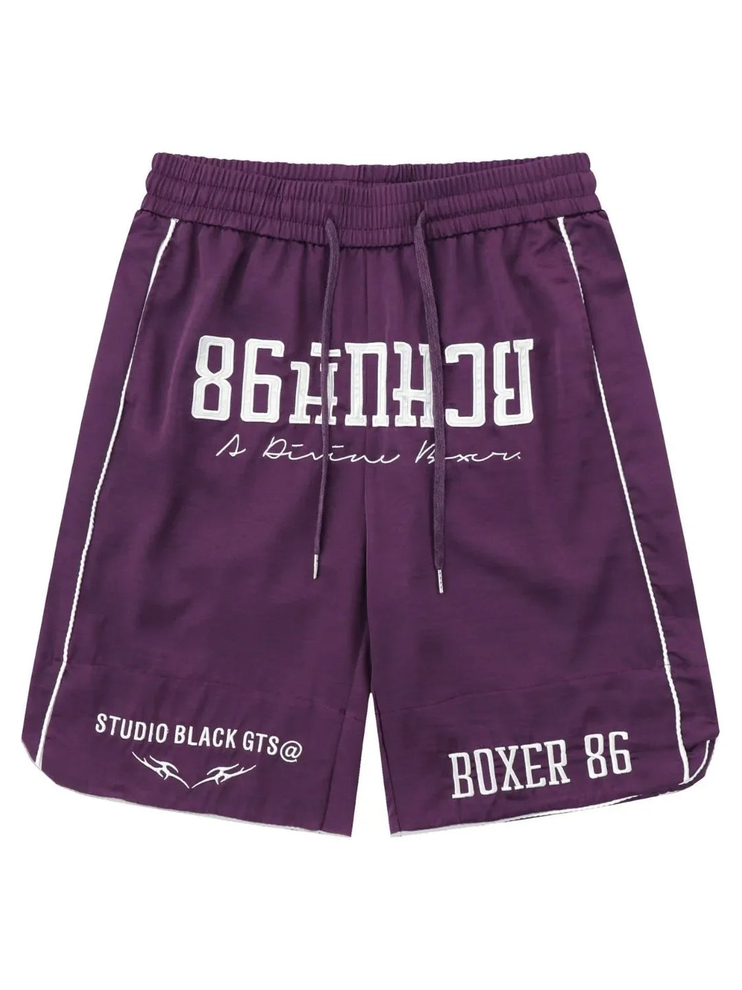 Men's Drawstring Letter Graphic Basketball Shorts
