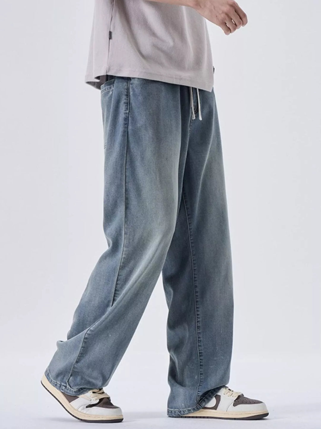 Men's Plus Size Wide Leg Jeans