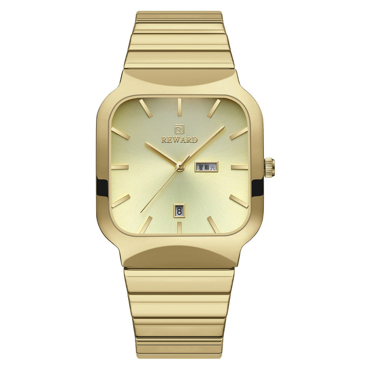 Square Double-point Casual Couple Functional Watch