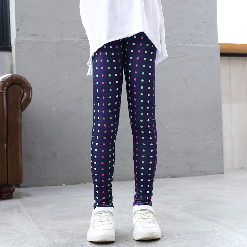 Summer Thin Stretchy Base Leggings For Children