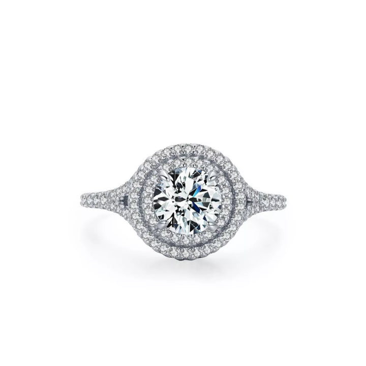 1 Carat Moissanite 925 Sterling Silver Ring