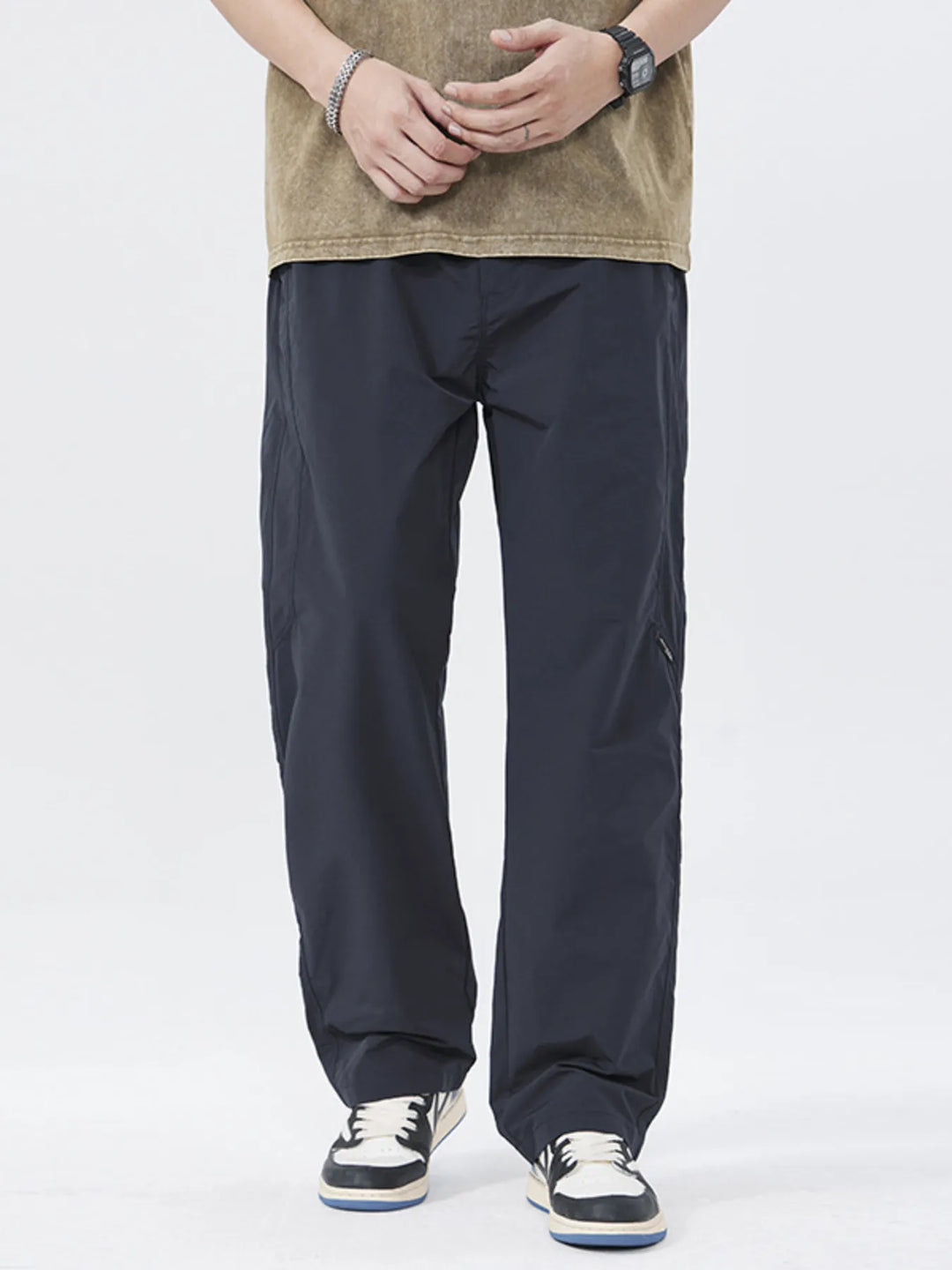 Men's Full Size Wide Leg Pants Plus Size