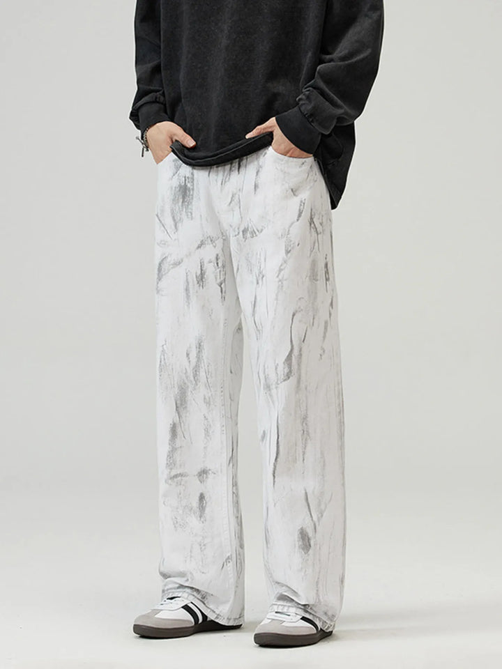 Men's Full Size Wide Leg Jeans Plus Size