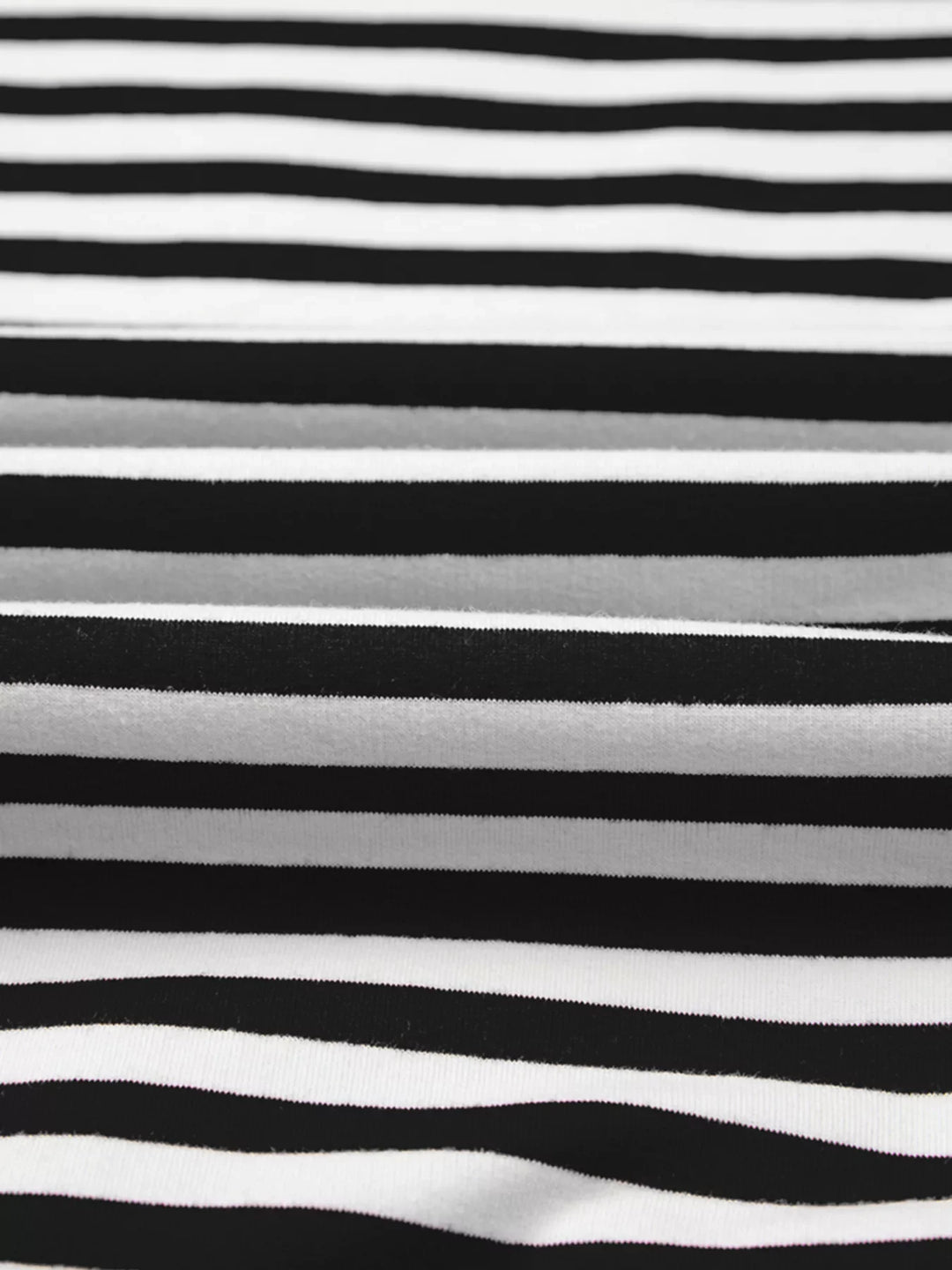 Stripe Exposed Seam Drop Shoulder Casual Pullover Top