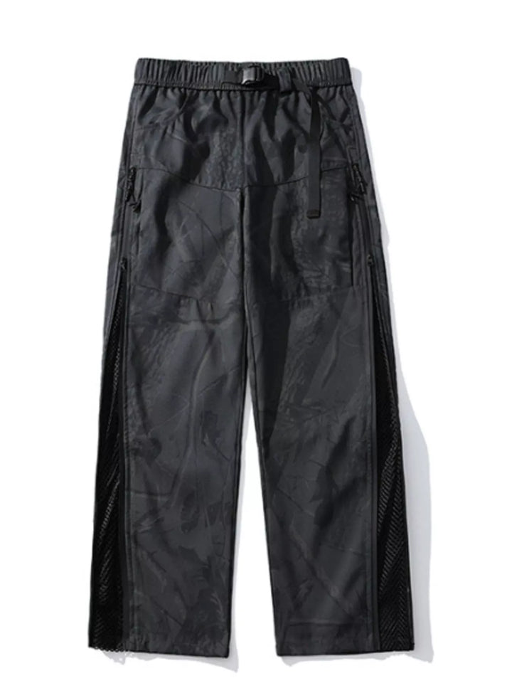 Men's Wide Leg Pants with Zipper