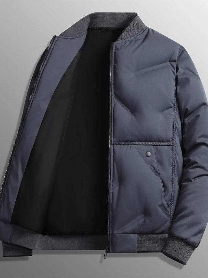 Men's Plus Size Lightweight Padded Bomber Jacket