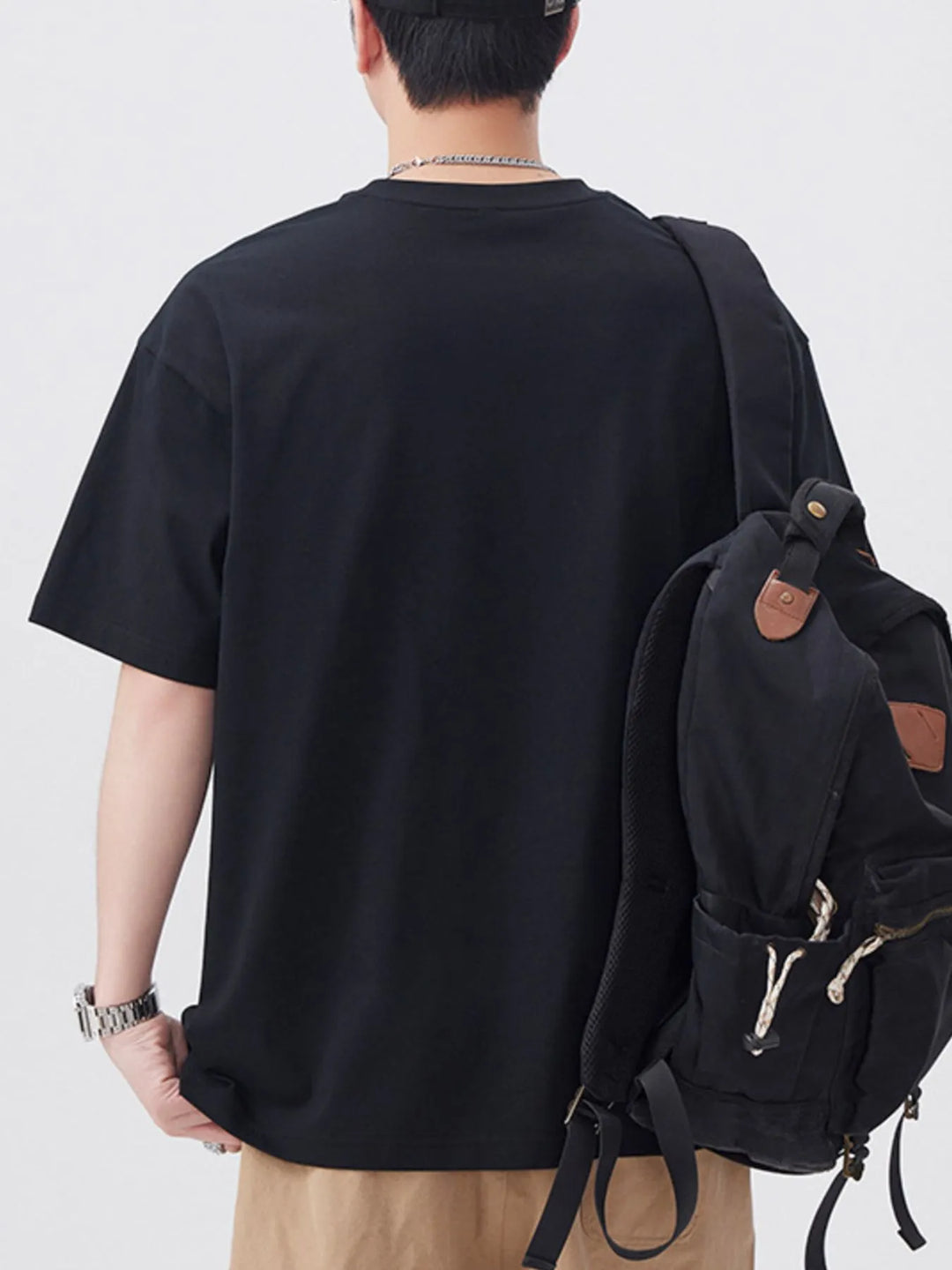 Men's Plus Size Round Neck Short Sleeve T-Shirt