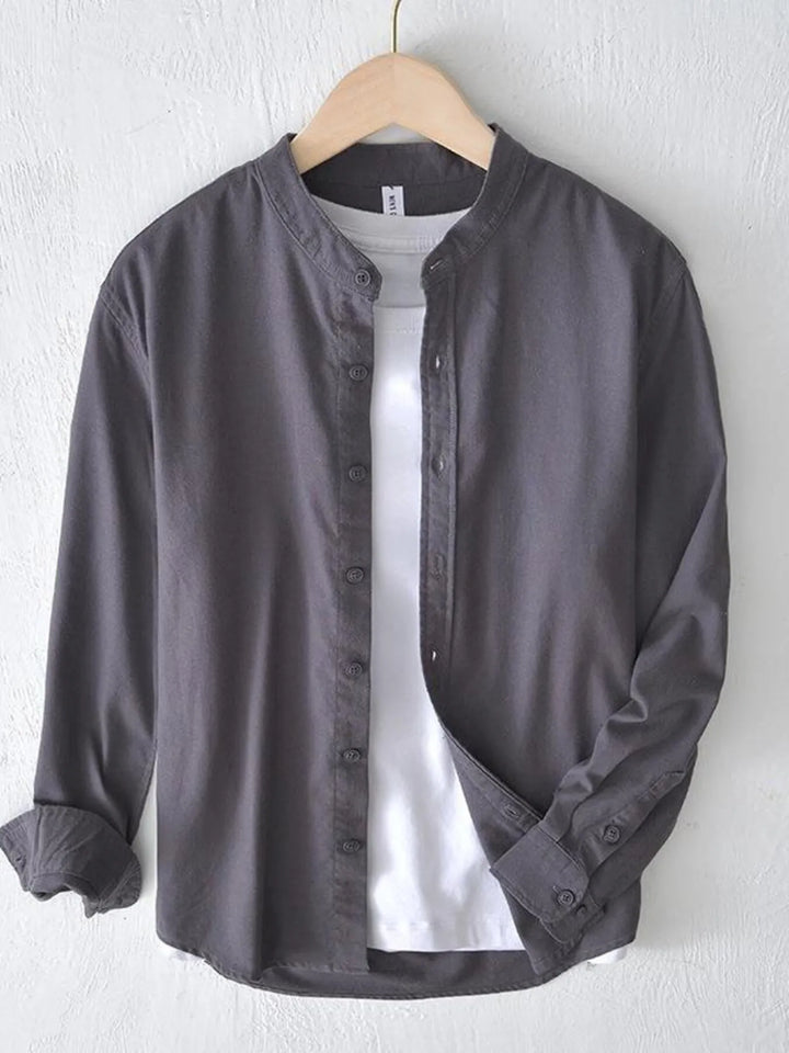 Men's Plus Size Button Up Long Sleeve Shirt