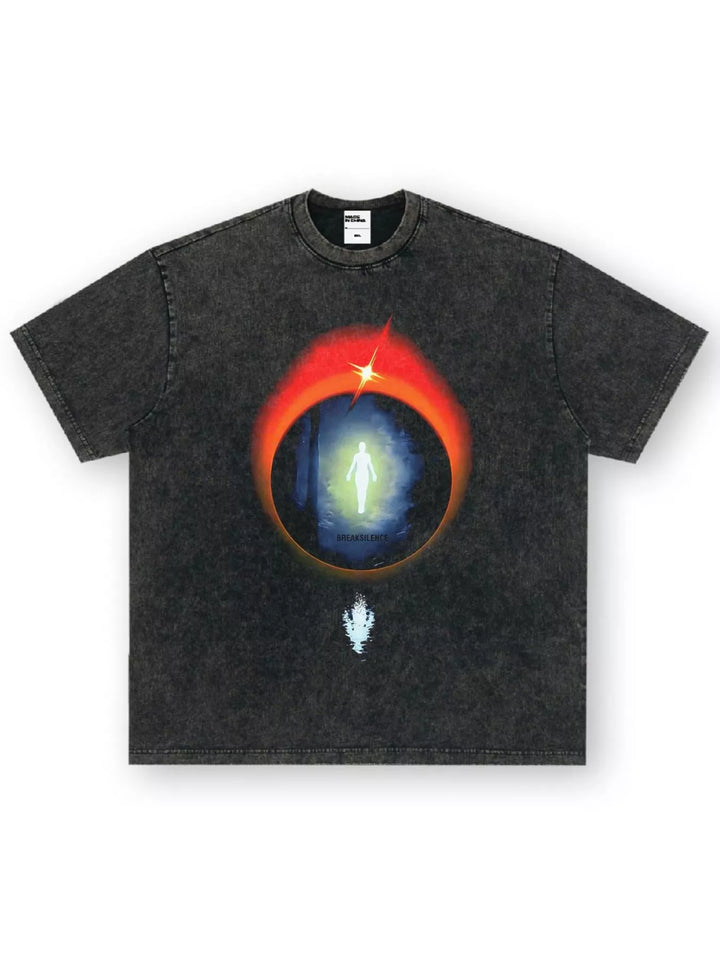 Men's Vintage Wash Graphic Oversized T-Shirt