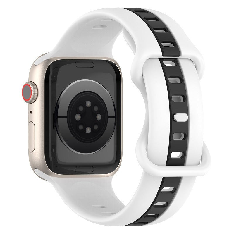 Two-tone Striped Strap Contrast Color Sports