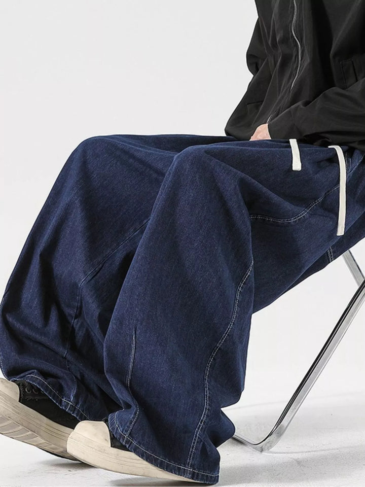Men's Drawstring Loose Fit Jeans