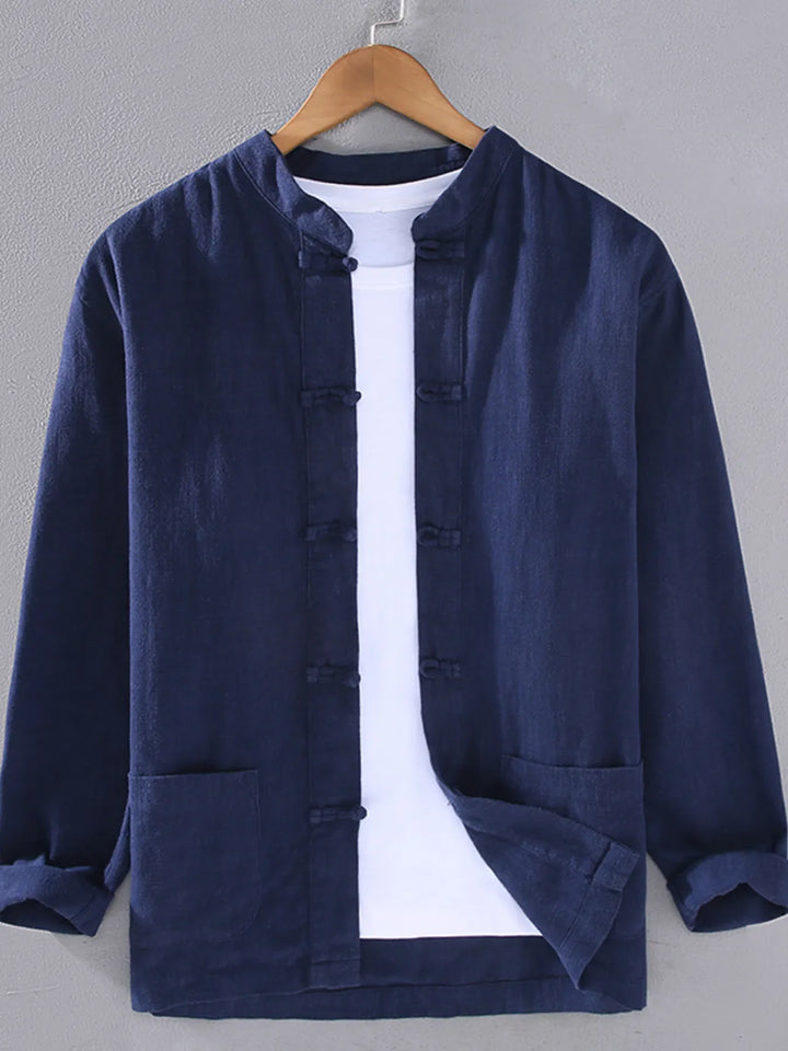 Men's Plus Size Button Up Long Sleeve Shirt