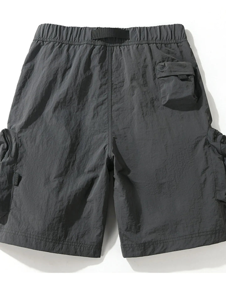Men's Plus Size Multi-Pocket Cargo Shorts