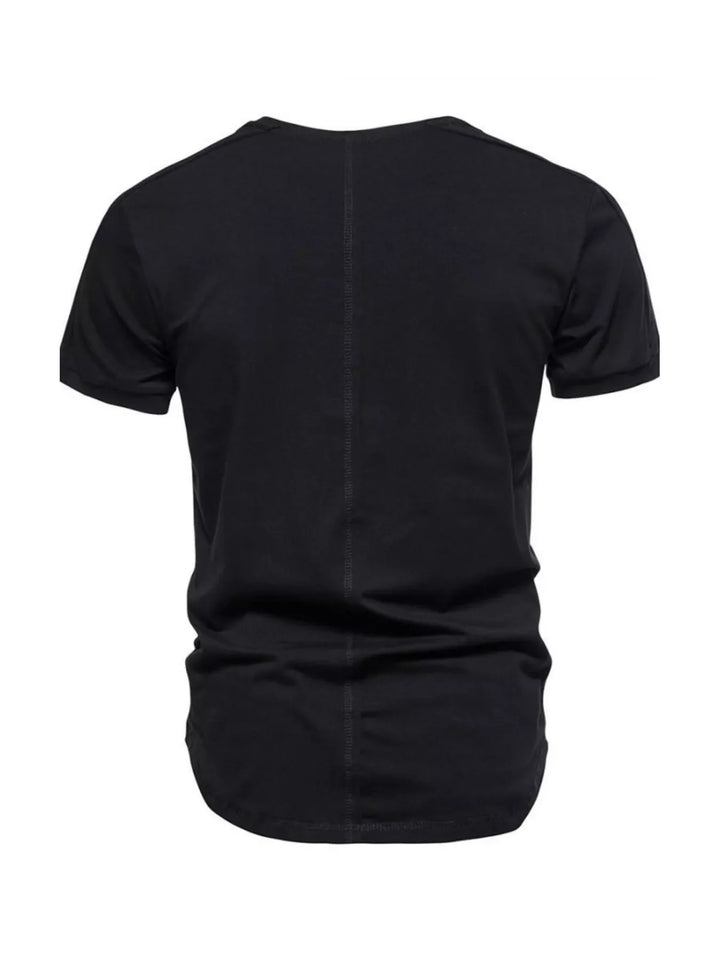 Men's Plus Size Round Neck Tactical Style T-Shirt