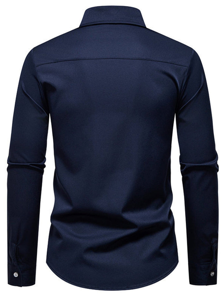 Men's Slim Fit Long Sleeve Shirt
