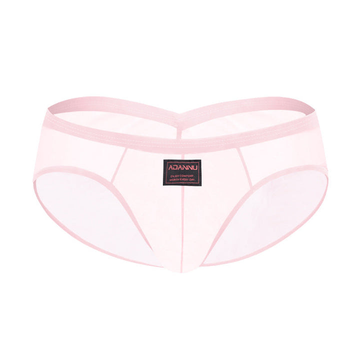 V-shaped Pleated Sexy Hip-lifting Briefs Ultra-thin U Contour Pouch