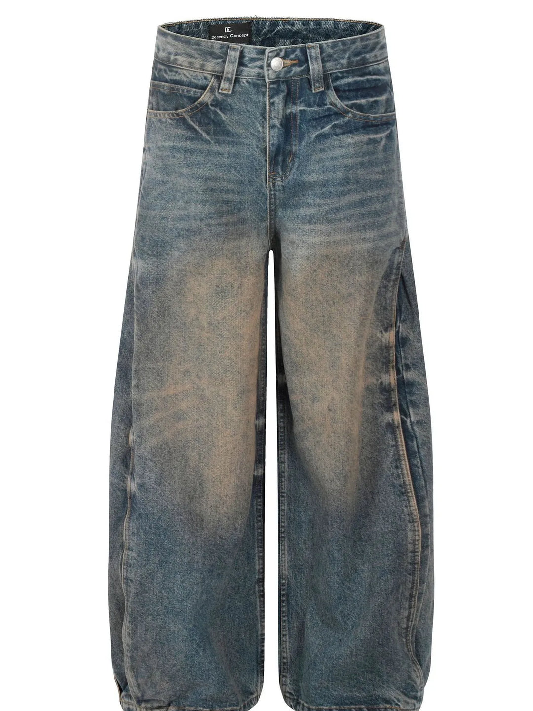 Men's Washed Wide Leg Baggy Jeans