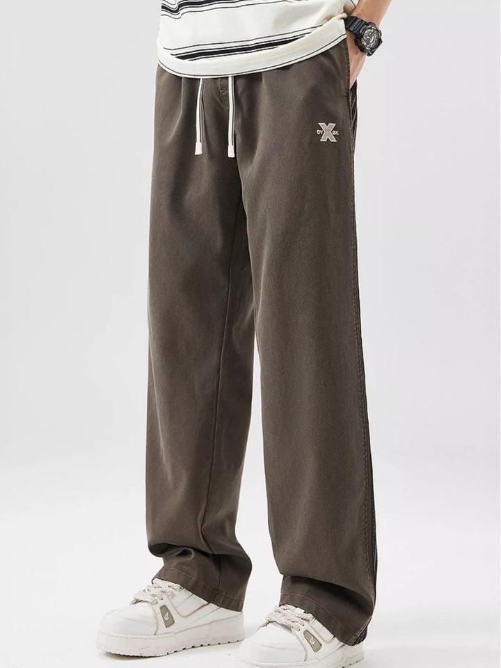Men's Full Size Drawstring Wide Leg Pants Plus Size