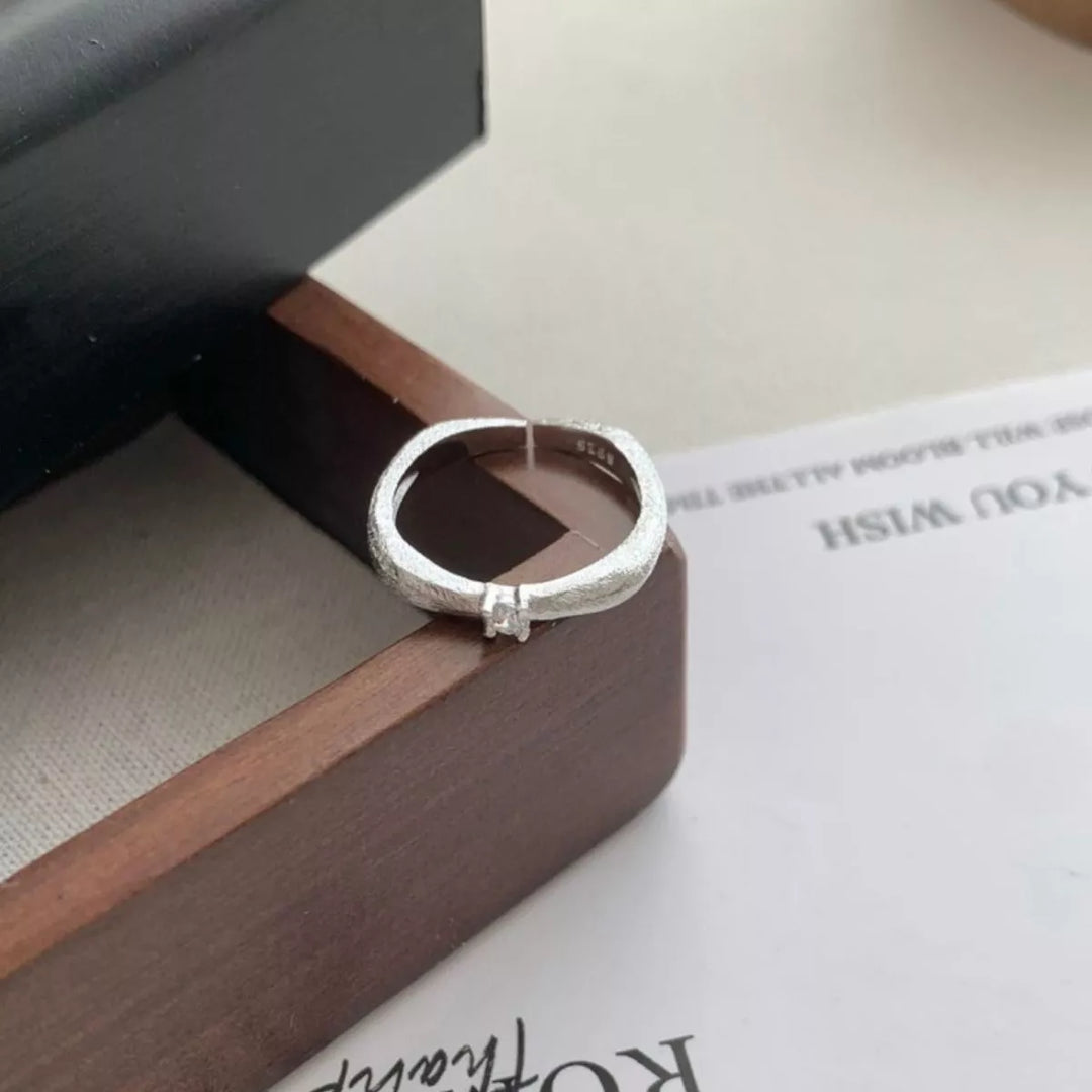925 Sterling Silver Zircon Ring