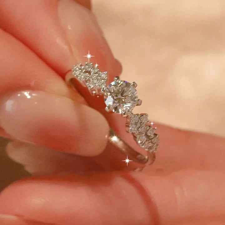 1 Carat 925 Sterling Silver Moissanite Ring