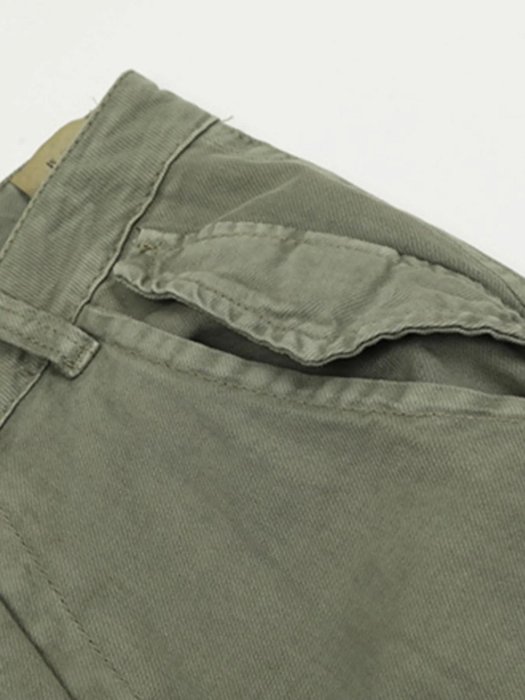 Men's Wide Leg Cargo Jeans with Multi Pockets