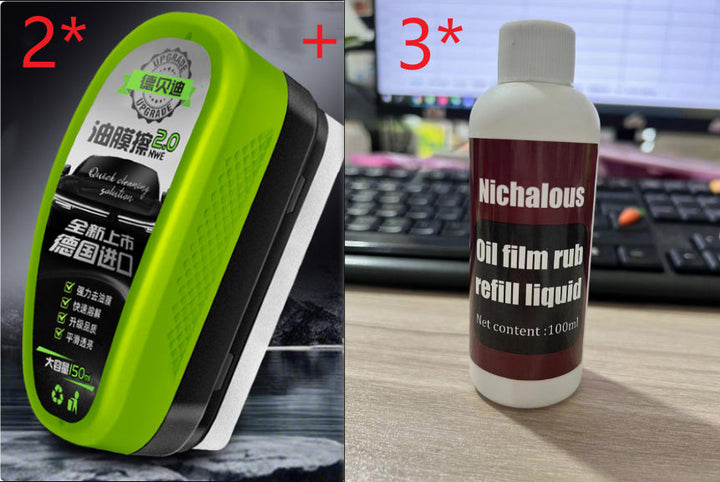 Green Car Glass Wiper Strong Oil-removing Film Crystal Plating Coating Water Drive