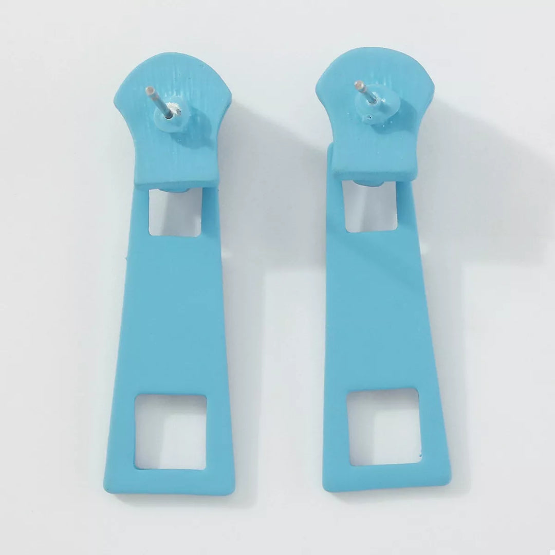 Colorful Zipper Drop Earrings