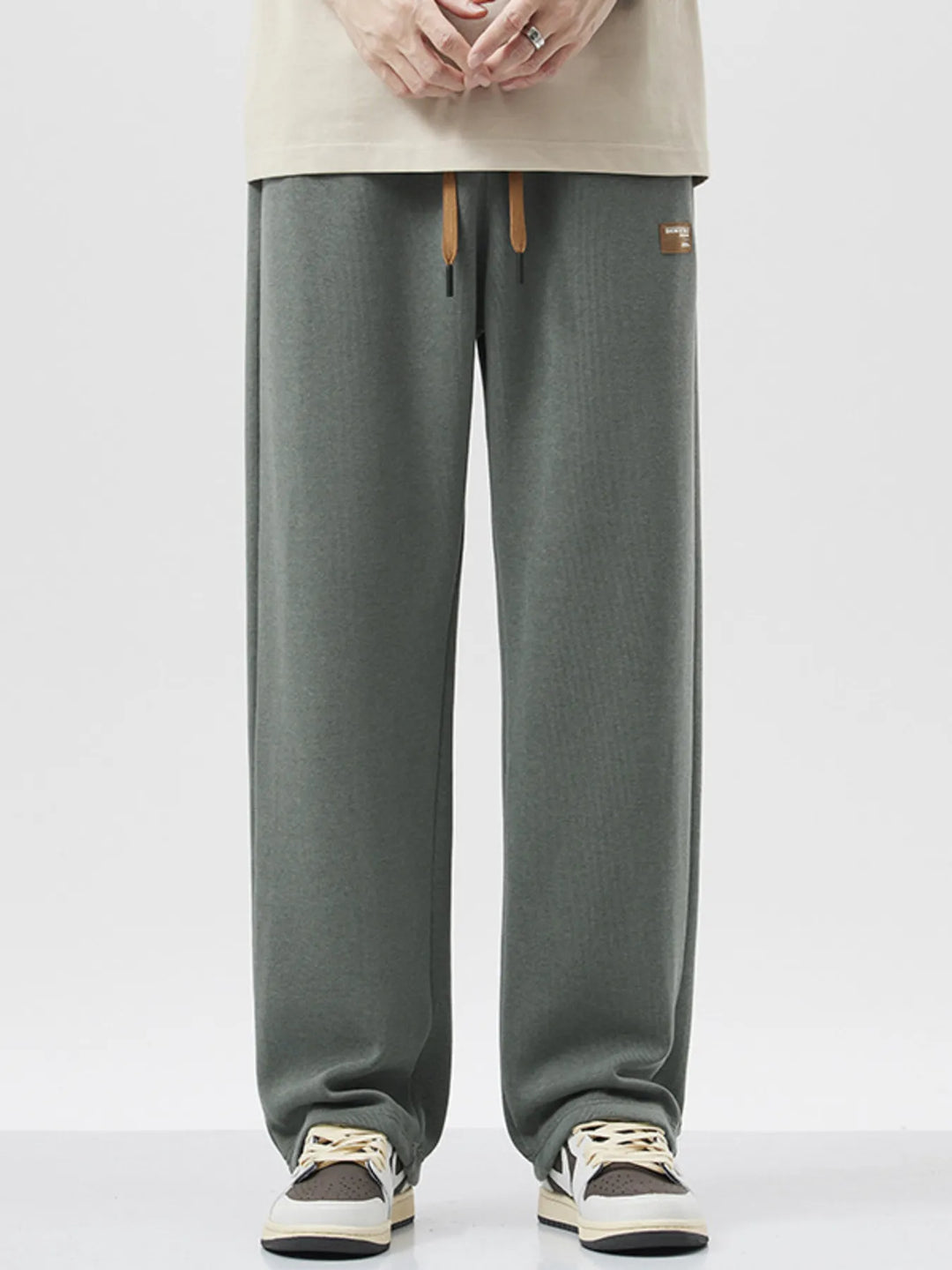 Men's Full Size Drawstring Wide Leg Pants Plus Size