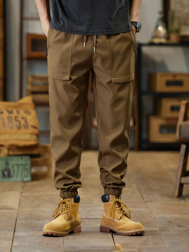 Men's Plus Size Casual Cargo Joggers