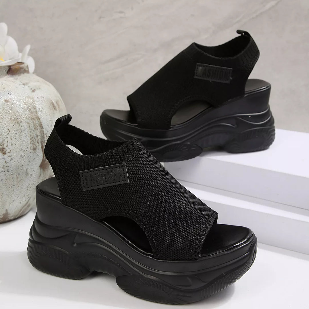 Open Toe Platform Wedge Sandals