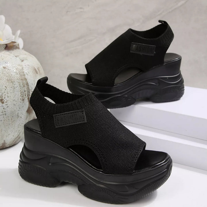 Open Toe Platform Wedge Sandals