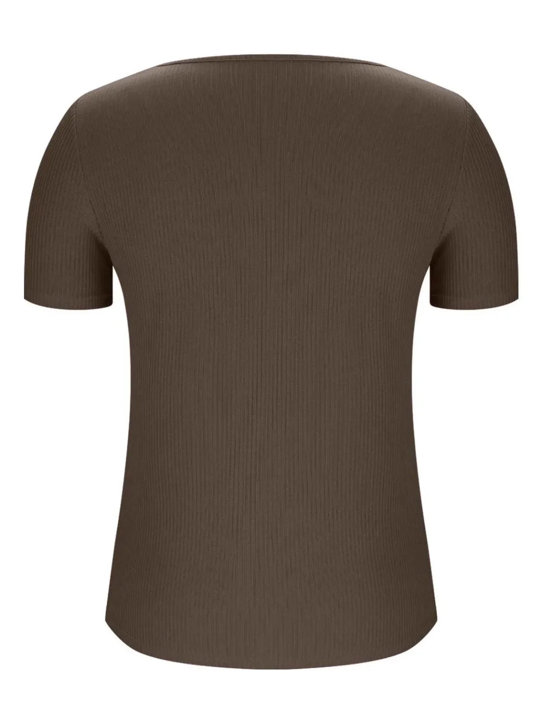 Solid V-Neck Short Sleeve T-Shirt