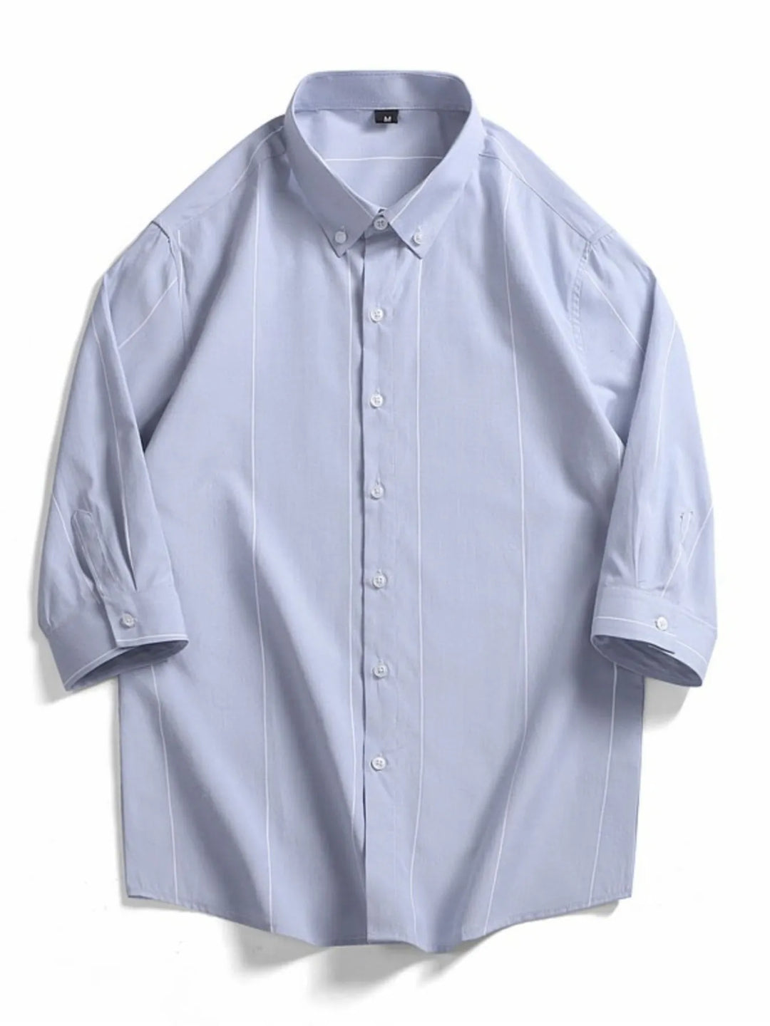 Men's Plus Size Striped Button-Down Shirt