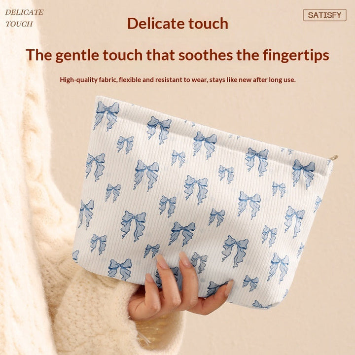 New Corduroy Clutch Cosmetic Bag For Women