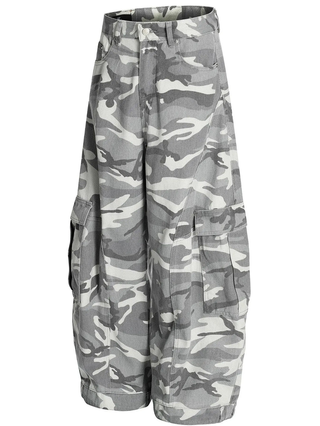 Men's Camo Cargo Wide Leg Jeans