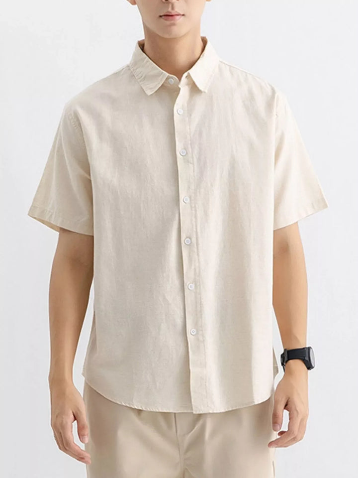 Men's Plus Size Casual Button Up Shirt