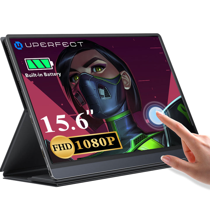 UPERFECT UTouch G16 15.6 Inch 120Hz Portable Gaming Monitor For Steam Deck Built-in 10800mAh Battery External Second Screen