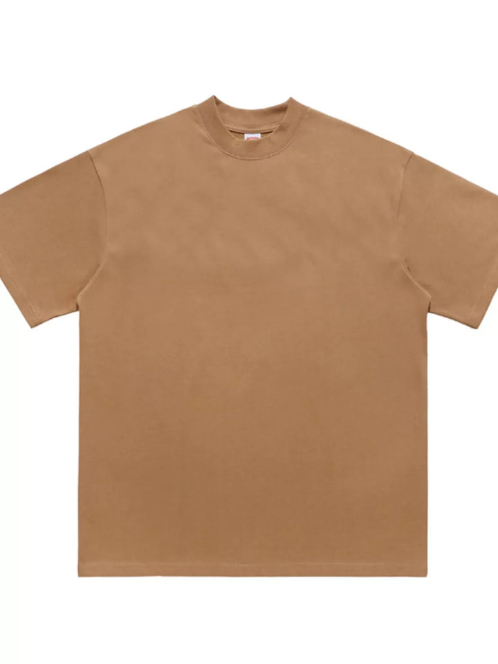 Men's Oversized Solid Color Crew Neck T-Shirt