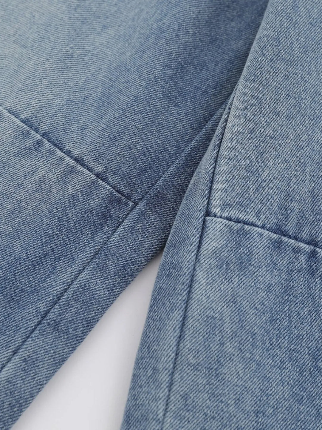 Men's Wide-Leg Vintage Wash Denim Jeans