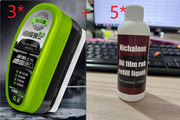 Green Car Glass Wiper Strong Oil-removing Film Crystal Plating Coating Water Drive