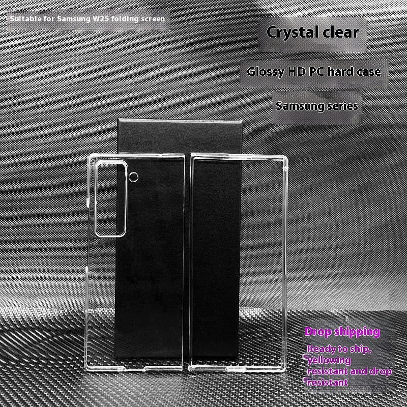 Applicable To High-permeability PC Transparent Hard Shell HD Anti-fall Phone Case
