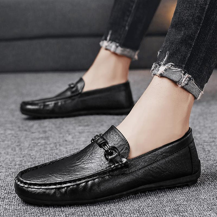 Mens Stylish Casual Slip-on Leather Shoes