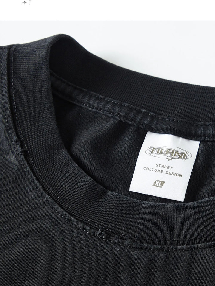 Men's Graphic Round Neck Short Sleeve T-Shirt