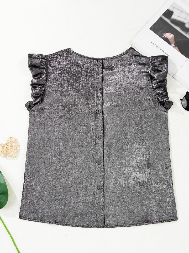 Ruffled Round Neck Tank